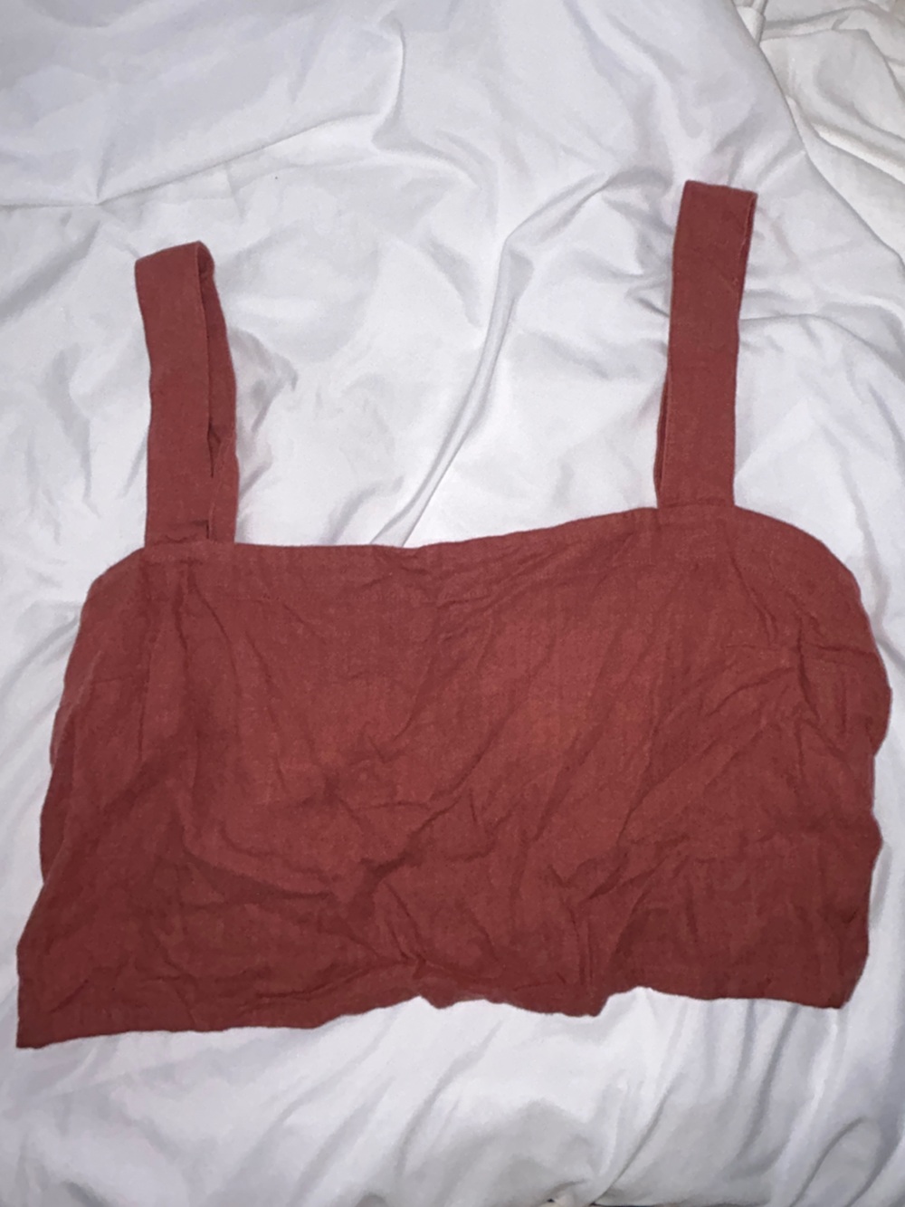 Abercrombie & Fitch Rust Red Tank Crop Top